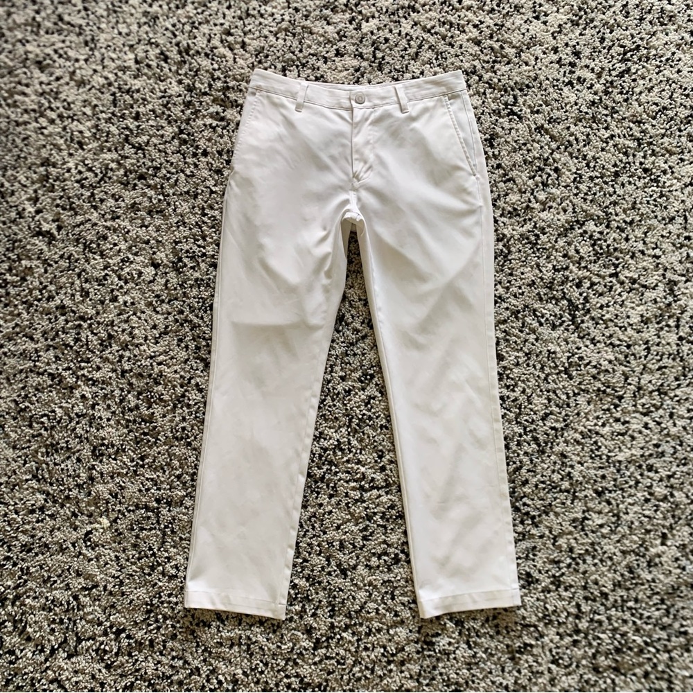 Bonobos* Golf Men’s White Pants Tailored Fit Casual Stretch Size 30